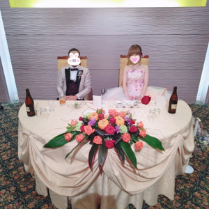 メインテーブル|639606さんのマリエールオークパイン日田の写真(1630935)