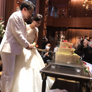 ケーキ入刀