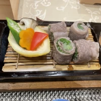 メインの牛肉のせいろ蒸し
ポン酢で食べるのでさっぱり