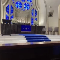 チャペル内の階段です