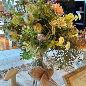 ゲストテーブルに飾ってあったお花です。|639679さんのウエディングヒル パティ・パトニ（営業終了）の写真(1822505)