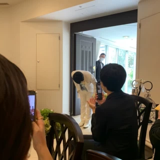 新郎の入場です！