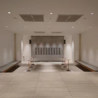 エントランス。ゲストへのお手紙を入れるポスト。