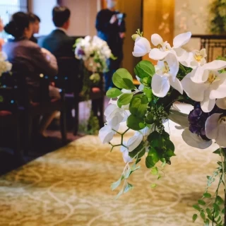 挙式会場の花