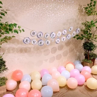 たくさんのバルーンがかわいらしく華やかです