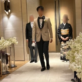 新郎はジャケットセレモニーをやらせていただきました。