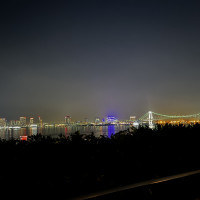 披露宴会場窓からの夜景