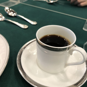 食後のコーヒー　デザートプレートと共に|640988さんの奈良ホテルの写真(1654877)