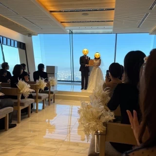 ナチュラルな結婚証明書は
会場の雰囲気とぴったりでした♫