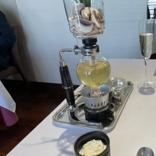サイフォンで作るスープ