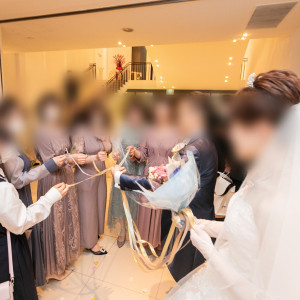 リボンプルズの様子|641468さんのノートルダム周南/FIVESTAR WEDDINGの写真(1823506)