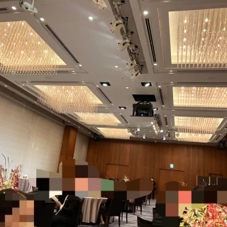披露宴会場は広いです