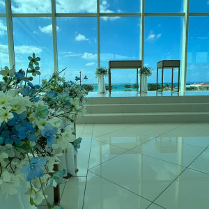 チャペル|641559さんのシー シェル ブルー／サザンビーチホテル＆リゾート●小さな結婚式の写真(1642156)