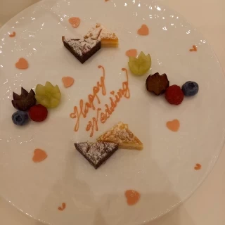 試食で用意していただいたケーキ