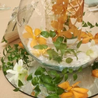 ゲストテーブルの生花