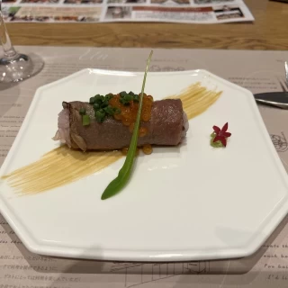 雑穀米の肉巻き