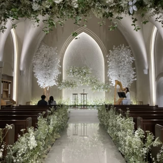 ナチュラルな装花