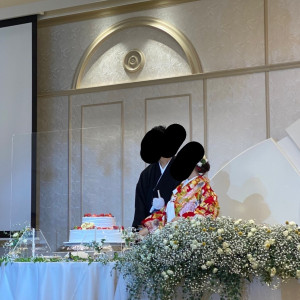 ケーキ入刀シーン|641884さんの別府温泉 杉乃井ホテルの写真(1645152)