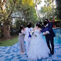 披露宴会場についてるガーデン