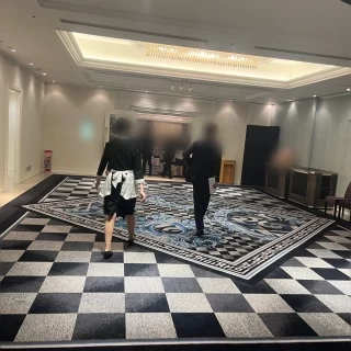 披露宴会場前