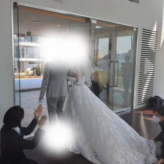 新郎新婦退場
