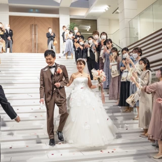 大階段でアフターセレモニー。
