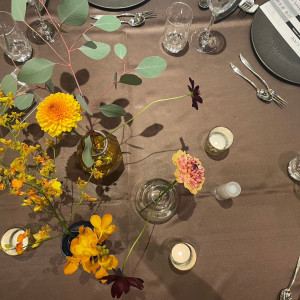ゲストテーブル|642552さんのLAZOR GARDEN NAGOYA（ラソール ガーデン 名古屋）の写真(1699002)
