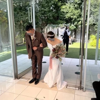 リーフシャワーで挙げました