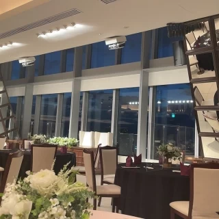 夜景が綺麗に見えます。