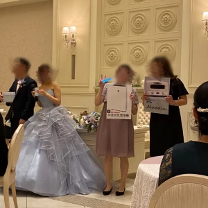 ドレス当てクイズ景品渡し|643075さんのアニヴェルセル 豊洲（営業終了）の写真(1655398)