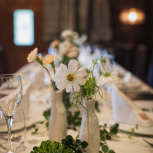 食事会会場装花|643219さんのルグラン軽井沢ホテル&リゾートの写真(1738239)