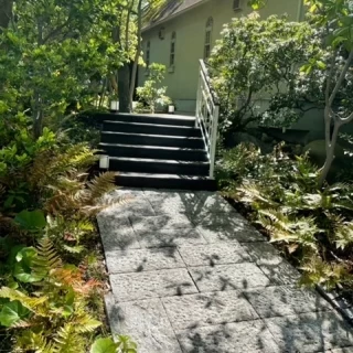 挙式会場までの道