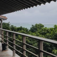 披露宴会場のバルコニー