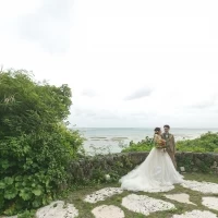 最後は宿泊している部屋のお庭で記念撮影