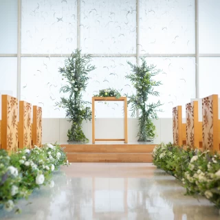 プラン内のお花で十分華やかです