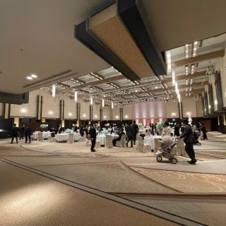 披露宴会場前
