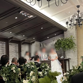 結婚証明書に記入。