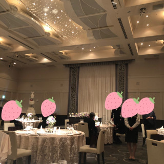 披露宴会場の雰囲気。