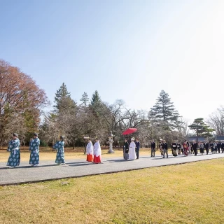 参列者全員で参進の儀