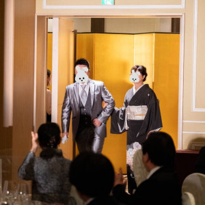 新郎と母の入場|644221さんの都ホテル 京都八条の写真(1695815)