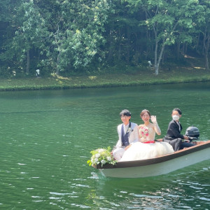 披露宴にはボート入場！|644778さんのTHE NIDOM RESORT WEDDING  ニドムリゾートウエディングの写真(1671619)