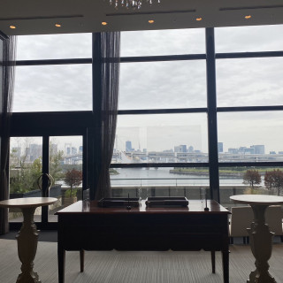 お台場の景色を堪能できます。