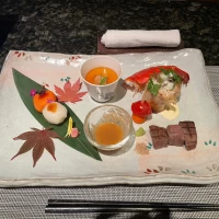 試食メニューです。オマール海老が美味でした！