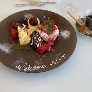 試食コースのデザートです。