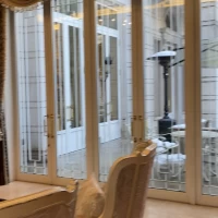 庭が見える