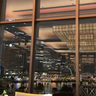 披露宴会場からの夜景