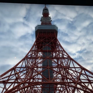 挙式会場から見上げた光景