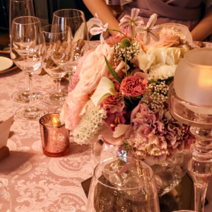 ゲストテーブル装花|645781さんのグランドプリンスホテル高輪 貴賓館の写真(2119480)