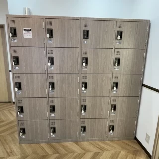 鍵付きの個人ロッカーです。