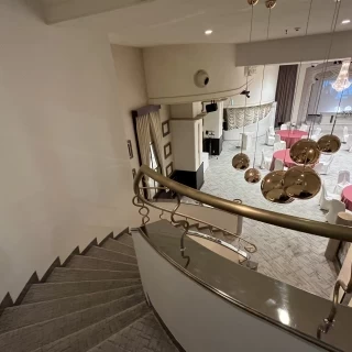 披露宴入口階段